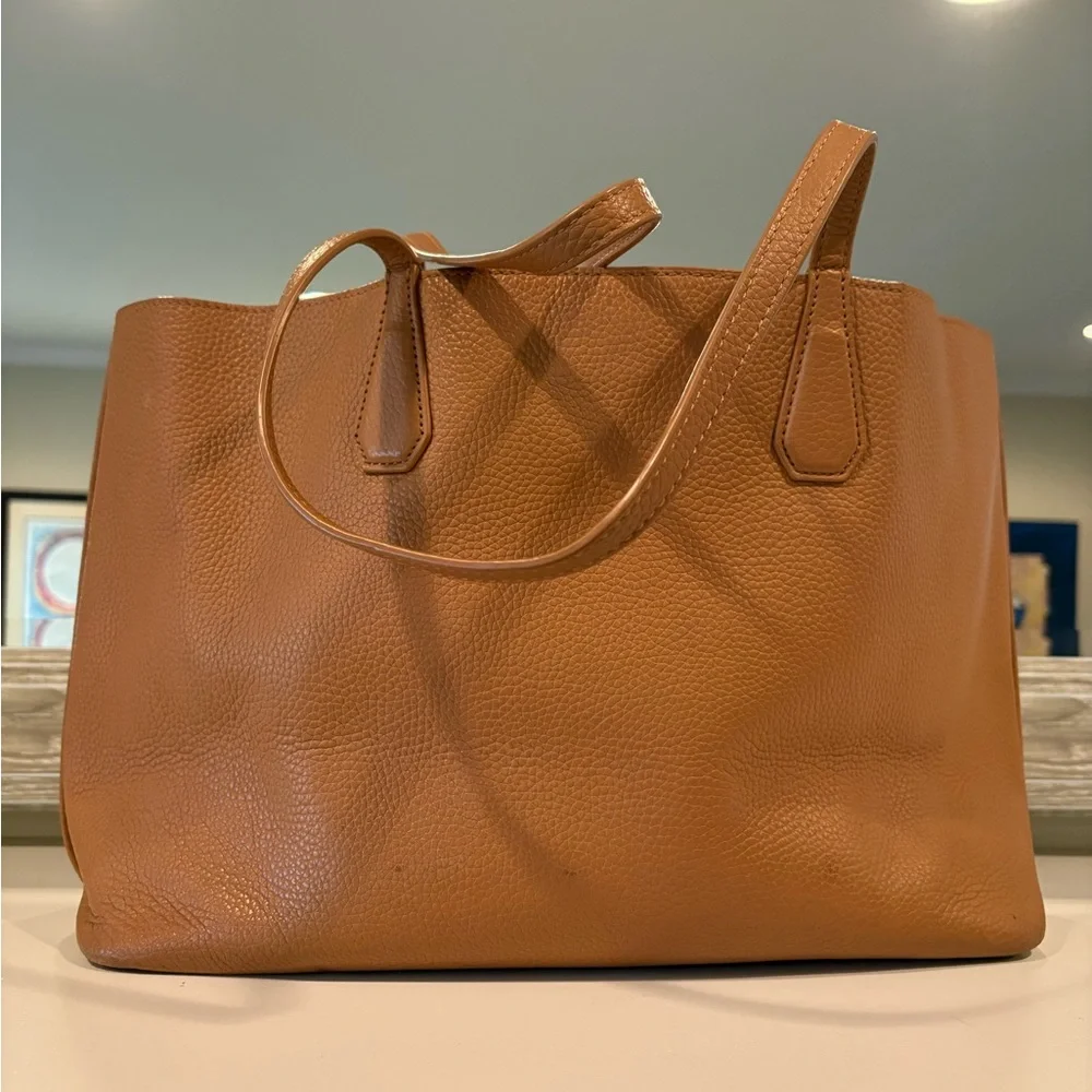 Tory Burch Brown Leather Tote - Picture 3 of 8